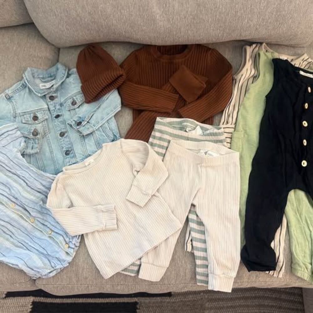 Baby Boy Fall 9 piece Bundle Sz 9-12M